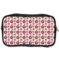 Cute Floral Pattern Toiletries Bag (two Sides) by GardenOfOphir