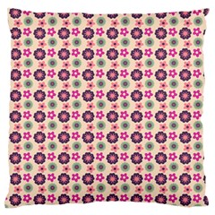 Cute Floral Pattern Standard Premium Plush Fleece Cushion Case (one Side)