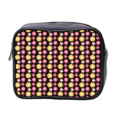 Cute Floral Pattern Mini Toiletries Bag (two Sides) by GardenOfOphir