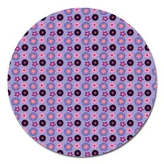 Cute Floral Pattern Magnet 5  (round) by GardenOfOphir
