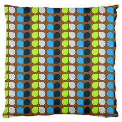 Colorful Leaf Pattern Large Cushion Case (one Side) by GardenOfOphir