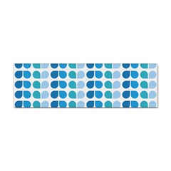 Blue Green Leaf Pattern Sticker (bumper) by GardenOfOphir