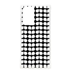 Black And White Leaf Pattern Samsung Galaxy Note 20 Ultra Tpu Uv Case by GardenOfOphir