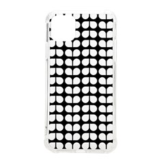 Black And White Leaf Pattern Iphone 11 Pro Max 6 5 Inch Tpu Uv Print Case by GardenOfOphir