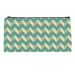 Modern Retro Chevron Patchwork Pattern Pencil Case by GardenOfOphir