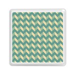 Modern Retro Chevron Patchwork Pattern Memory Card Reader (Square) Front