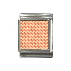 Modern Retro Chevron Patchwork Pattern Italian Charm (13mm) by GardenOfOphir