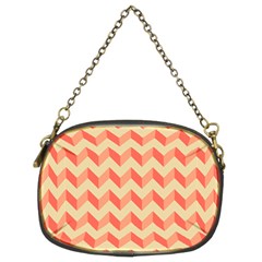 Modern Retro Chevron Patchwork Pattern Chain Purse (two Sides) by GardenOfOphir