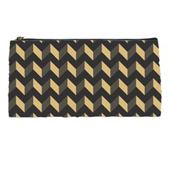 Modern Retro Chevron Patchwork Pattern Pencil Case by GardenOfOphir