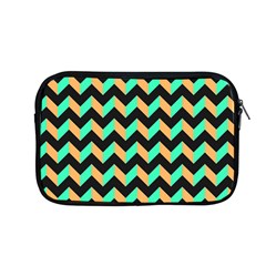 Modern Retro Chevron Patchwork Pattern Apple Macbook Pro 13  Zipper Case by GardenOfOphir