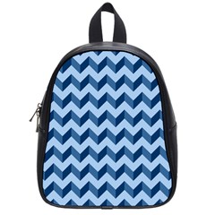 Modern Retro Chevron Patchwork Pattern School Bag (Small)