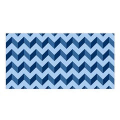 Modern Retro Chevron Patchwork Pattern Satin Shawl 45  x 80 