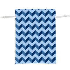 Modern Retro Chevron Patchwork Pattern Lightweight Drawstring Pouch (XL)