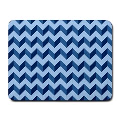 Modern Retro Chevron Patchwork Pattern Small Mousepad by GardenOfOphir