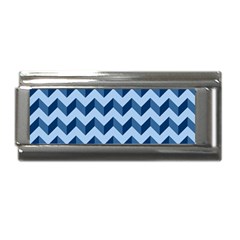 Modern Retro Chevron Patchwork Pattern Superlink Italian Charm (9mm) by GardenOfOphir