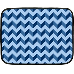 Modern Retro Chevron Patchwork Pattern Fleece Blanket (mini) by GardenOfOphir