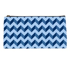 Modern Retro Chevron Patchwork Pattern Pencil Case by GardenOfOphir