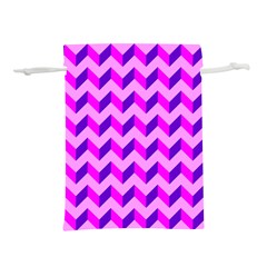 Modern Retro Chevron Patchwork Pattern Lightweight Drawstring Pouch (M)