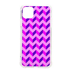 Modern Retro Chevron Patchwork Pattern iPhone 11 Pro Max 6.5 Inch TPU UV Print Case