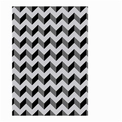 Modern Retro Chevron Patchwork Pattern Small Garden Flag (Two Sides)