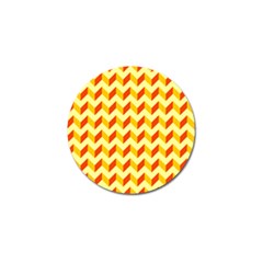 Modern Retro Chevron Patchwork Pattern Golf Ball Marker (10 pack)