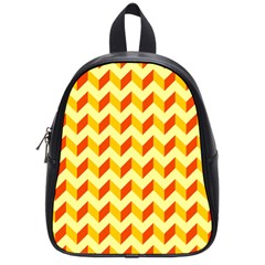 Modern Retro Chevron Patchwork Pattern School Bag (Small)