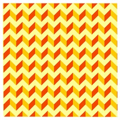 Modern Retro Chevron Patchwork Pattern Wooden Puzzle Square