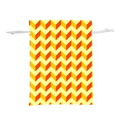 Modern Retro Chevron Patchwork Pattern Lightweight Drawstring Pouch (L)