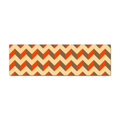 Modern Retro Chevron Patchwork Pattern Sticker Bumper (10 Pack) by GardenOfOphir