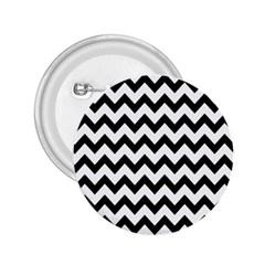 Black And White Chevron 2 25  Buttons by GardenOfOphir