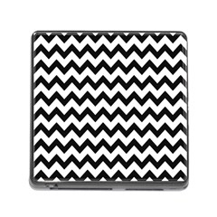 Black And White Chevron Memory Card Reader (square 5 Slot) by GardenOfOphir