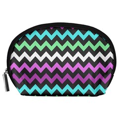 Chevron Pattern Gifts Accessory Pouch (large) by GardenOfOphir