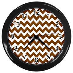 Chevron Pattern Gifts Wall Clock (Black)