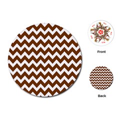 Chevron Pattern Gifts Playing Cards Single Design (Round)