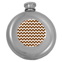 Chevron Pattern Gifts Round Hip Flask (5 oz)