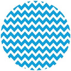 Chevron Pattern Gifts Wooden Puzzle Round by GardenOfOphir