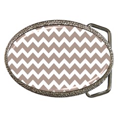 Beige Chevron Pattern Gifts Belt Buckles by GardenOfOphir