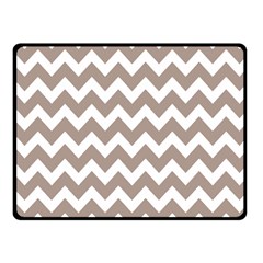 Beige Chevron Pattern Gifts Fleece Blanket (small) by GardenOfOphir