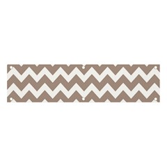 Beige Chevron Pattern Gifts Banner And Sign 4  X 1  by GardenOfOphir