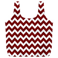 Red Chevron Pattern Gifts Full Print Recycle Bag (XXXL)