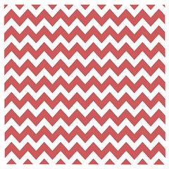 Coral Chevron Pattern Gifts Wooden Puzzle Square by GardenOfOphir