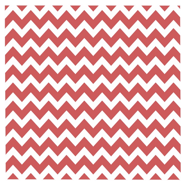 Coral Chevron Pattern Gifts Wooden Puzzle Square