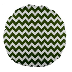 Chevron Pattern Gifts Large 18  Premium Flano Round Cushions by GardenOfOphir