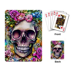 Skull And Bones Retro Playing Cards Single Design (rectangle) by GardenOfOphir