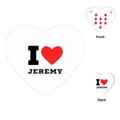 I Love Jeremy  Playing Cards Single Design (heart) by ilovewhateva