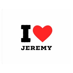 I Love Jeremy  Premium Plush Fleece Blanket (medium) by ilovewhateva