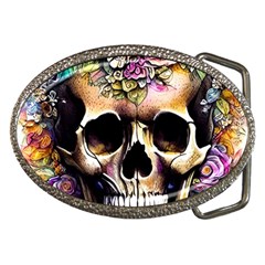 Skeleton Skull Cottagecore Belt Buckles by GardenOfOphir