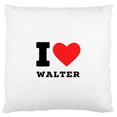 I love walter Standard Premium Plush Fleece Cushion Case (One Side)