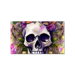 Cute Skulls And Bones Sticker (rectangular)