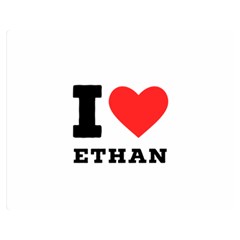 I Love Ethan Premium Plush Fleece Blanket (medium) by ilovewhateva